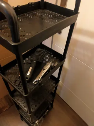 Estantería/Carrito con ruedas 5 pisos PVC,En caja