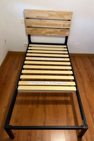 ZINUS. Estructura Cama 90x190 cm Metal y Madera