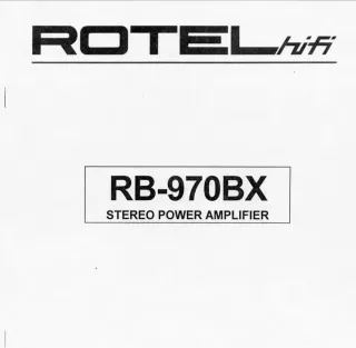 Amplificador de potencia Estéreo Rotel RB 970 BX