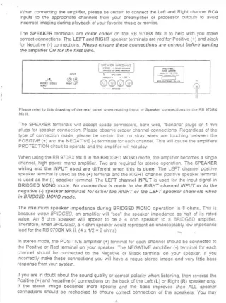 Amplificador de potencia Estéreo Rotel RB 970 BX