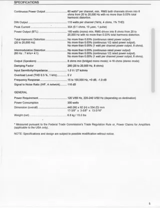 Amplificador de potencia Estéreo Rotel RB 970 BX