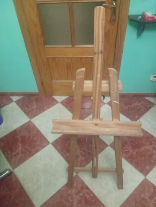 Caballete Pintura Madera Plegable Regulable