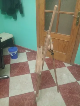 Caballete Pintura Madera Plegable Regulable