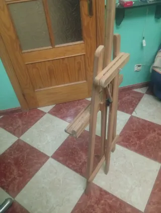 Caballete Pintura Madera Plegable Regulable