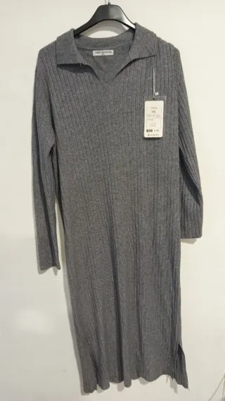 Vestido largo de punto Moda beige  camisetas