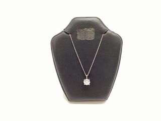 collar oro 18k con diamante de laboratorio 23cm