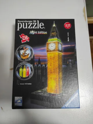 Puzzle 3D Ravensburger Big Ben Night Edition