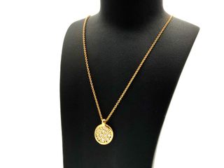 cadena oro 18k con piedra con diamante 24cm