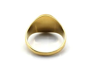 sello oro 18k con onix,circonita t. 24 (20,38 mm)