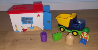 Playmobil 123 Camión Volquete y Granero