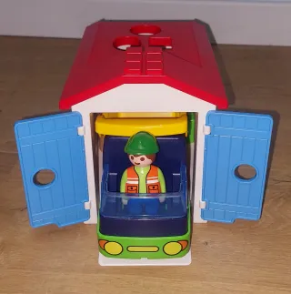 Playmobil 123 Camión Volquete y Granero