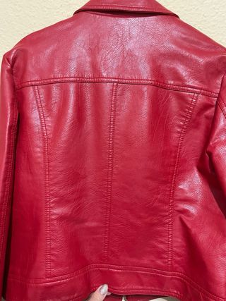 Chaqueta Roja Cuero Sintético DI-BYE