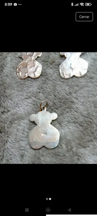 Conjunto Plata 1ª Ley Pendientes y Colgante