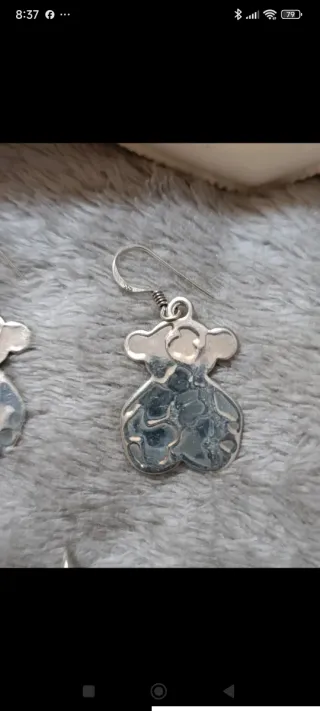 Conjunto Plata 1ª Ley Pendientes y Colgante