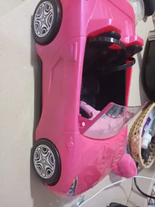 Coche Descapotable Barbie Rosa