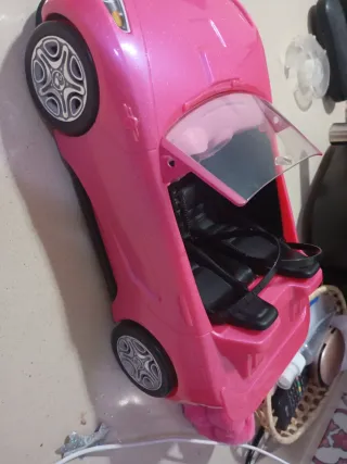 Coche Descapotable Barbie Rosa