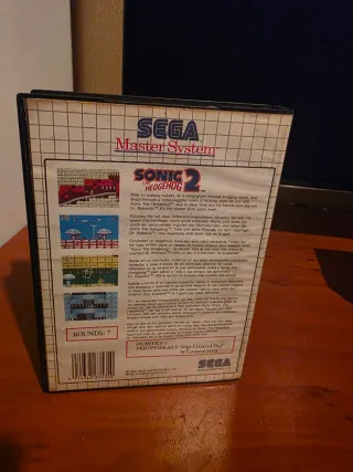 Sonic 2 Master System Sega Caja y juego