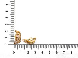 pendientes oro 18k con piedra con circonita