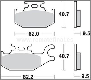 Pastillas de Freno Traseras Suzuki Sixteen Burgman