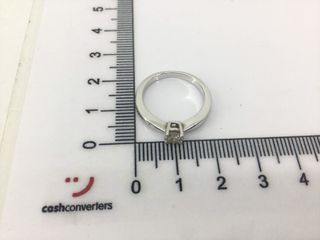 sortija oro 18k con piedra con diamante