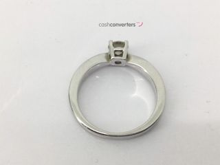 sortija oro 18k con piedra con diamante