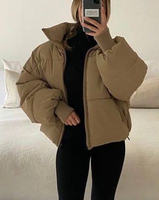 Chaqueta acolchada Zara 36S Nueva