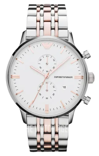 Relógio Emporio Armani AR0399 Masculino Branco Dou