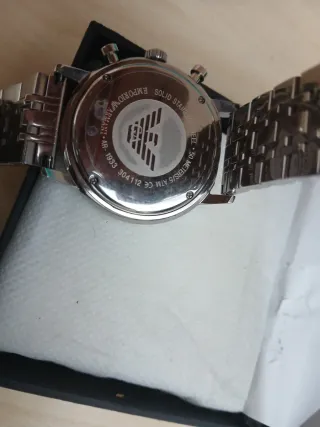 Relógio Emporio Armani AR0399 Masculino Branco Dou