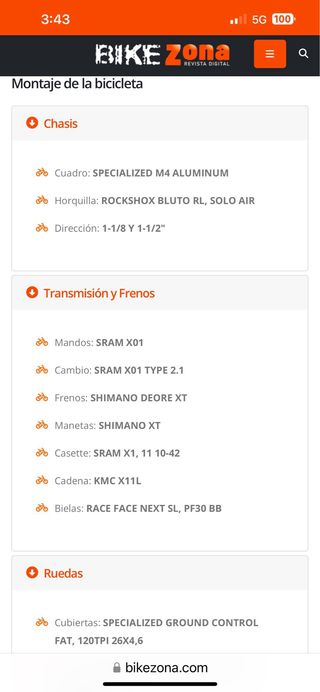 Bicicleta Fat Bike specialized pro trail fatbike