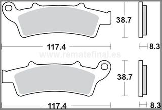 Pastillas Freno Delantero Kymco People Gti, Kxct,