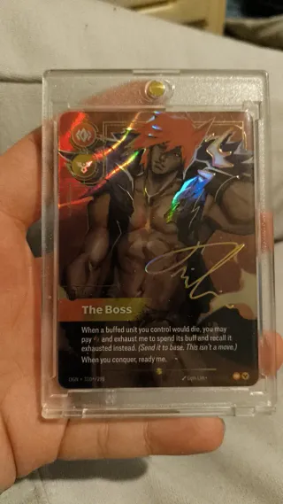 Carta The Boss OGN firmada