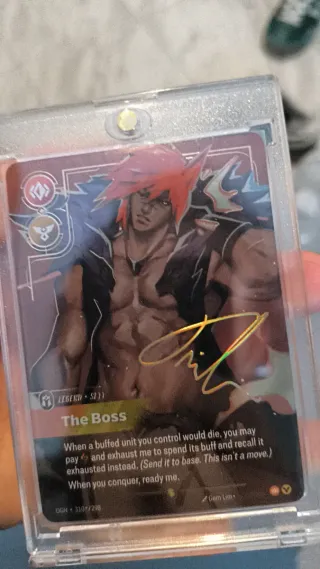 Carta The Boss OGN firmada