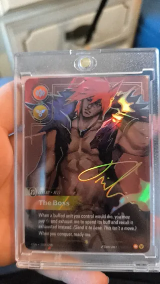 Carta The Boss OGN firmada
