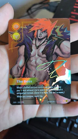 Carta The Boss OGN firmada