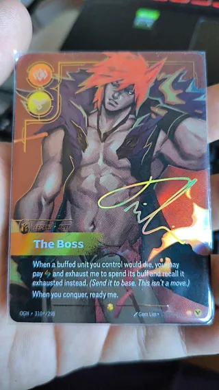 Carta The Boss OGN firmada