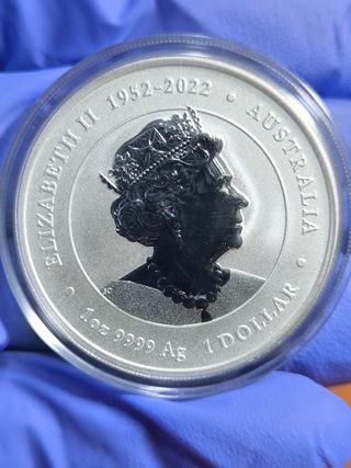 Moneda Plata 1 Onza Lunar III Dragon Color