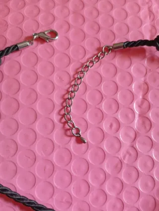 Collar con Anillas tricolor con Circonita.