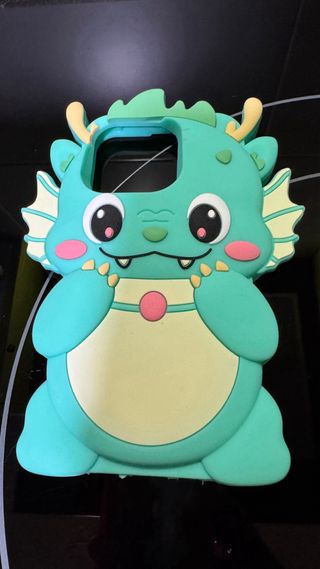 Funda iPhone 15 Pro Dragón Turquesa