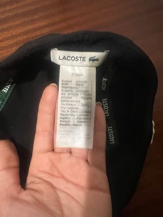 Sombrero Lacoste UNISEX - Negro