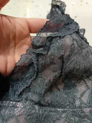 Canotta pizzo rouches Y2k Vintage