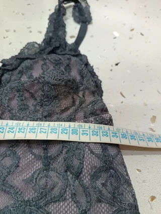 Canotta pizzo rouches Y2k Vintage