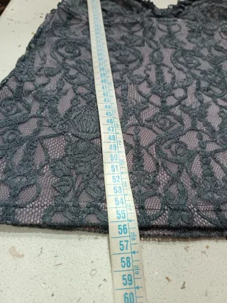 Canotta pizzo rouches Y2k Vintage