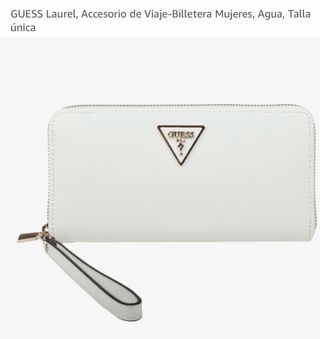 Cartera Guess Blanca con Correa Dorada