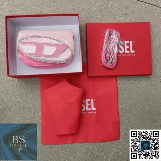 Bolso Diesel Rosa y Plateado