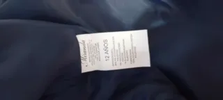 Abrigo azul Miranda 12 años