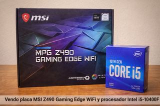 MSI MPG Z490 Gaming Edge WiFi + Intel i5-10400F