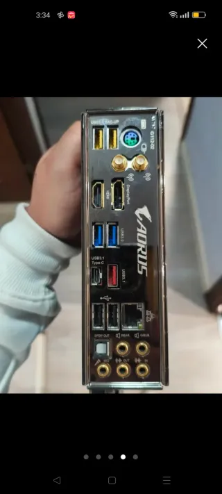 Gigabyte z370 aorus gaming 5 con wifi,"como nueva"