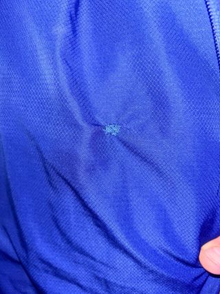 Chaqueta deportiva Lacoste azul y blanca S/M