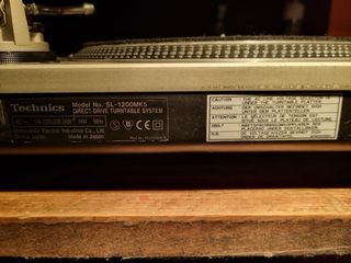Technics SL-1200MK5 Tocadiscos Direct Drive pareja