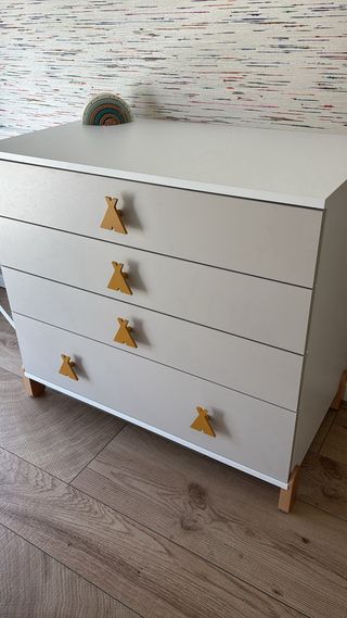 Cómoda 4 cajones Ros + Cambiador